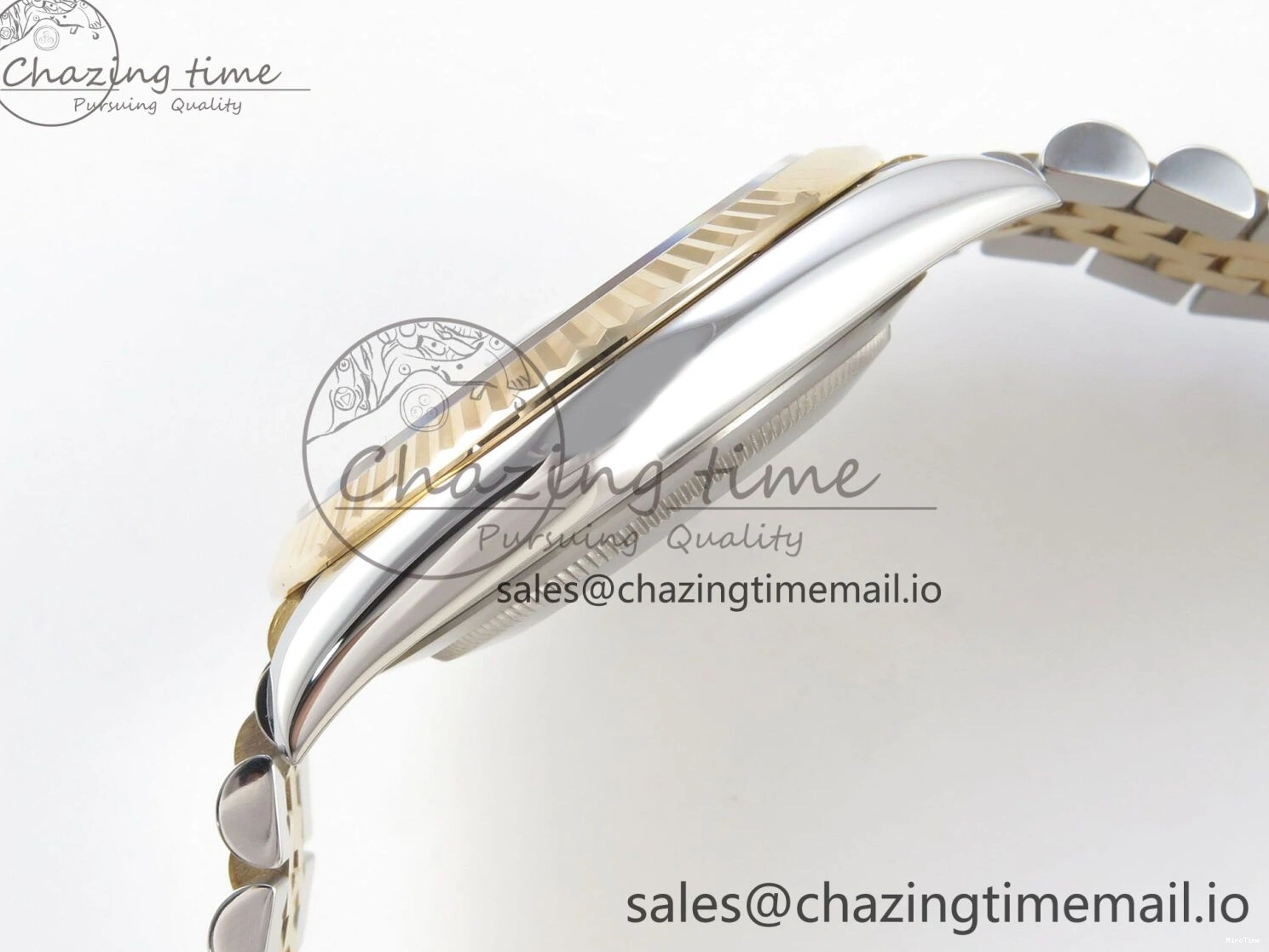 MiroTime 0424 Reliable DateJust 41mm 126333 SS YG 3EF 1:1 Best Edition Gray Roman Dial on SS YG Jubilee Bracelet SA 302